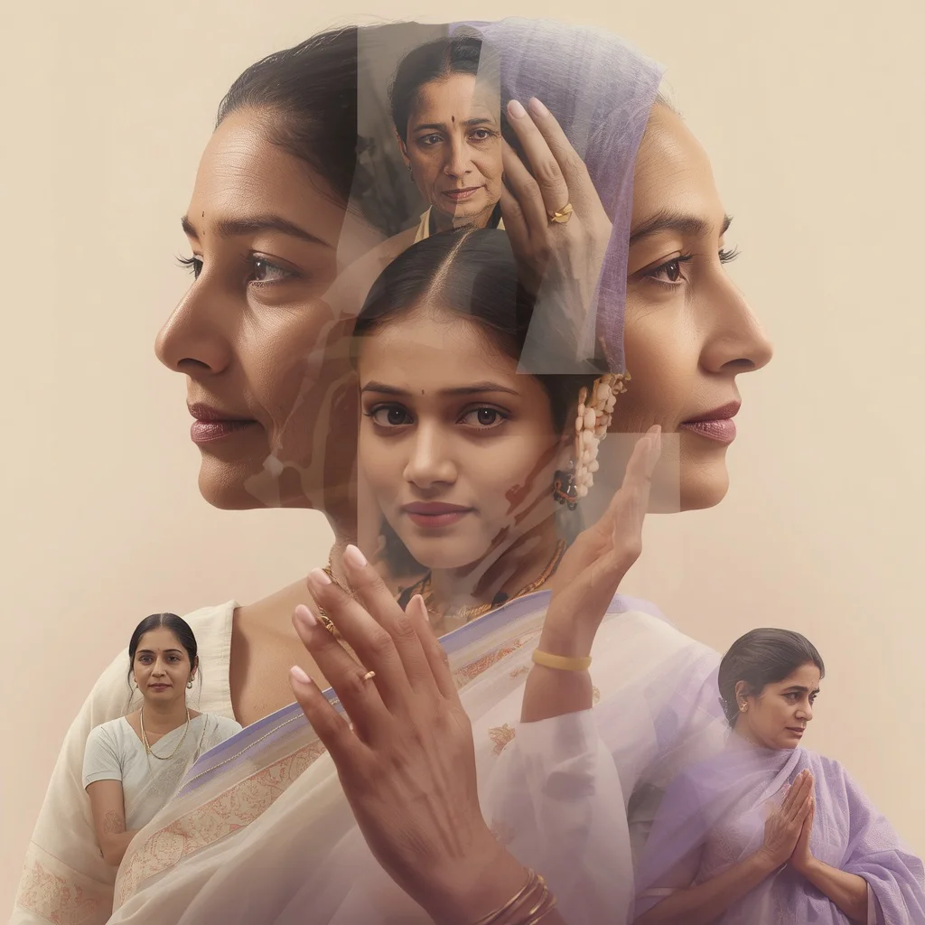 An Indian Mother’s Lifelong Grace: Poise and Elegance Through Stages | Elegant Narrative Composition