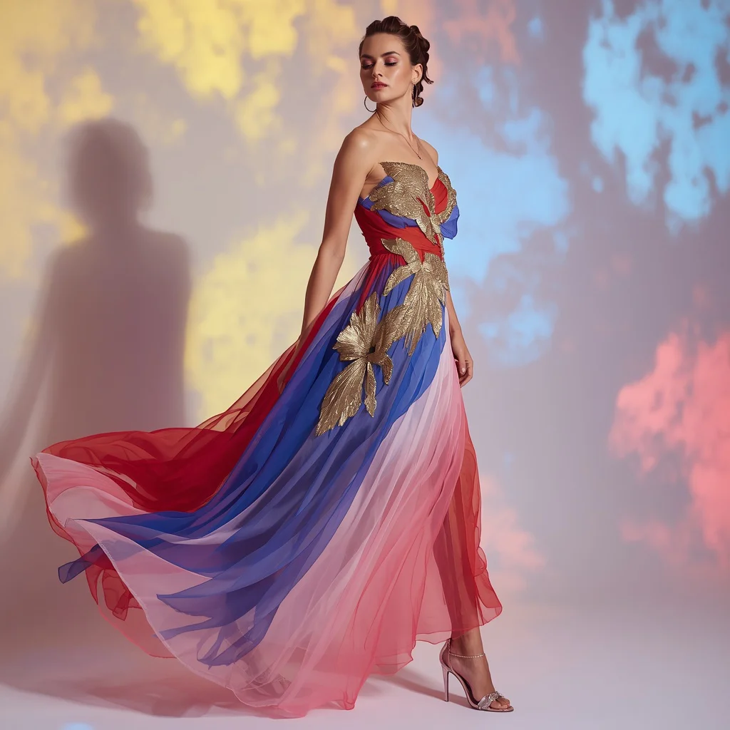 Hollywood Glamour Dresses In Radiant Neon And Pastel Colors | Model Dress Inspired