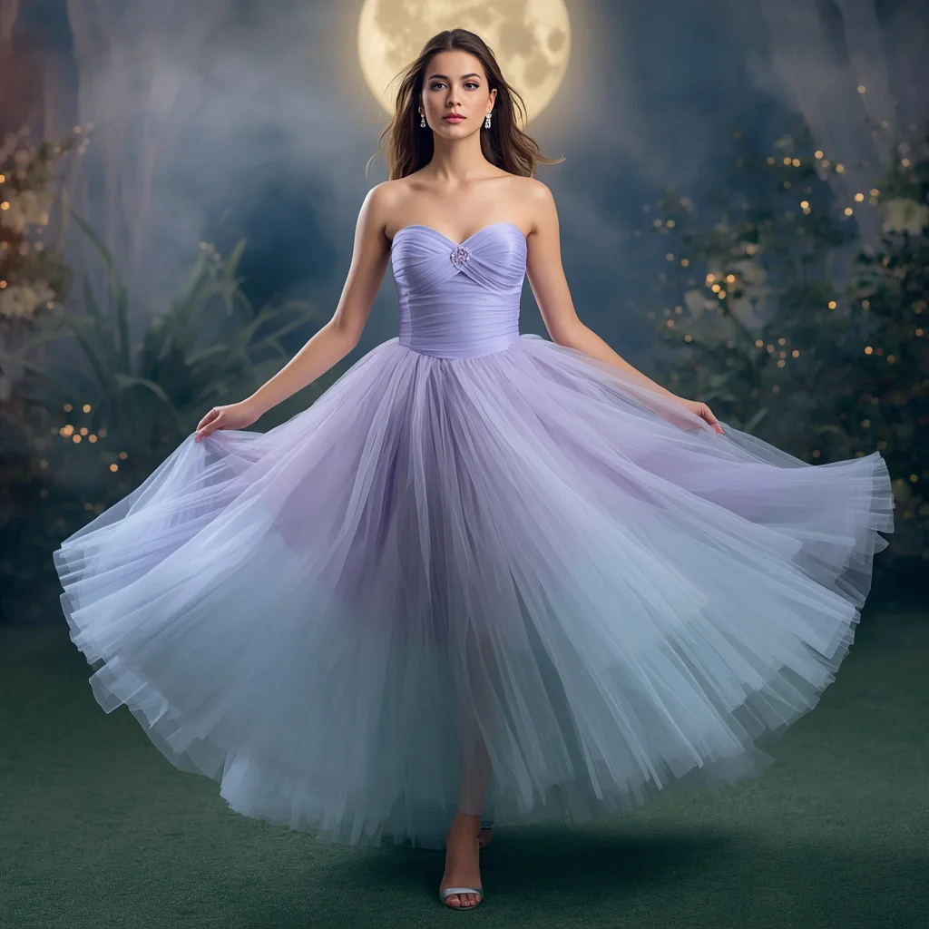 Latest Western Dresses in Fashion: Dreamy Pastel Ombre Gown | bridal ai prompt
