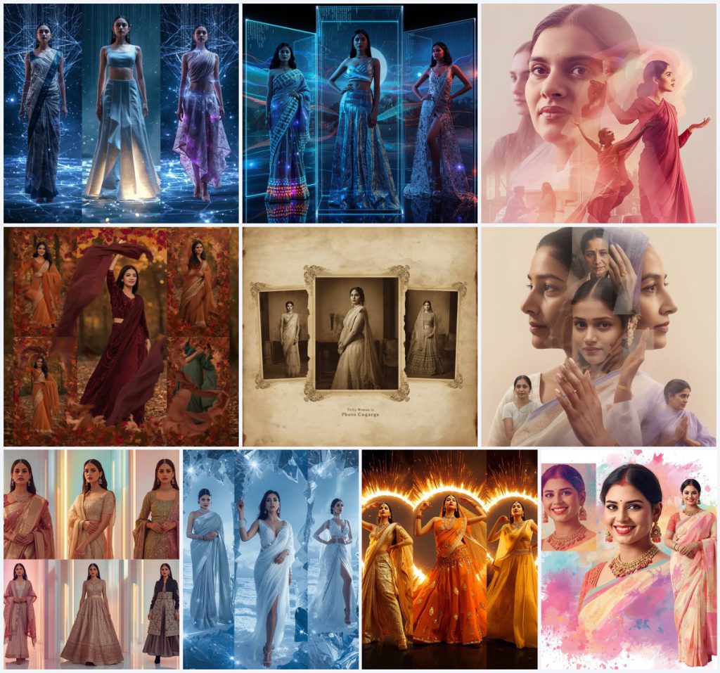 New 10 Saree with Vintage Car AI Prompts for Retro Glamour Photography