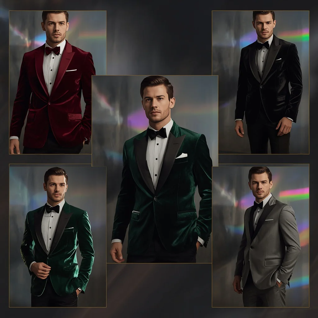 Prism Light Panels For Velvet Tuxedo Modern Fashion Show | Prompt for traditional look for boy instagram