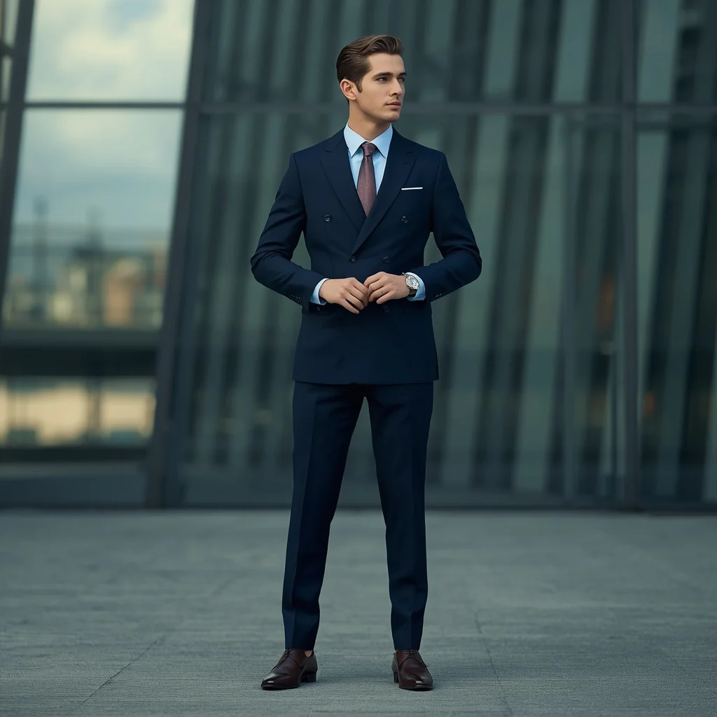 Stylish Modern Man In High Fashion Western Suit | Sharp Sophisticated Portrait